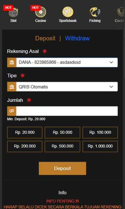 cara deposit G668 Slot Fresh App